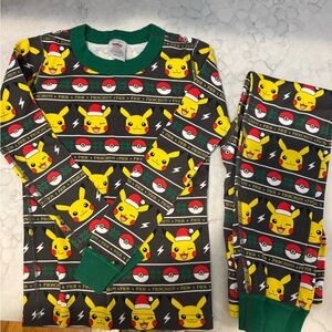 Hanna Andersson Pikachu Kids Christmas Pajama Set